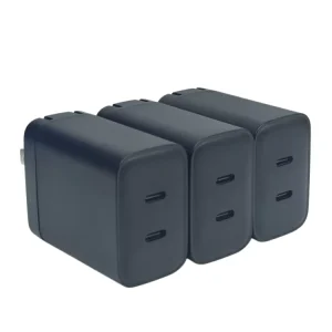 45W PD 3.0 OTP Dual Type-C Ports Universal Travel Adapter Fast Charging Mobile Phone Charger