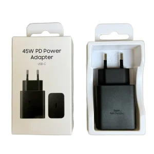 45W USB C PD & QC3.0 Fast Charging Power Adapter with Eco Friendly Design for S22/S23/S24 Ultra Mobile Phones and Earphones