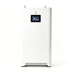 48V V19 15-16kWh LiFePO4 Battery Pack Model T30 with Smart DIY Kit LCD Display Metal Case for Home ESS