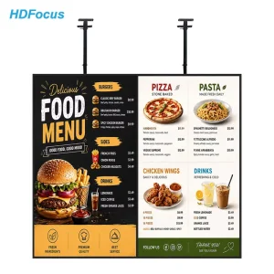 49 Inch 4K UHD Digital Menu Board Android WiFi Smart Advertising Signage LCD Display with Cloud CMS for Fast Food Restaurant