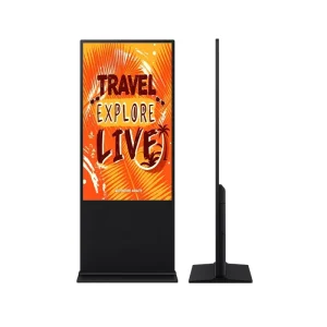 49 Inch Android Floor Standing Touch Screen LCD Display 500cd/m Brightness Cloud-Based CMS for Retail Advertising Digital