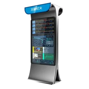49 Inch Interactive Touch Dual LCD Outdoor Smart Bus Stop Digital Signage Vertical Advertising Display OEM Custom
