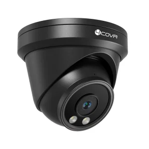 4COVR 4K 8MP PoE Security IP Camera Wired Surveillance Video Outdoor with Audio Smart Human Detection Wide Angle IR Night Vision