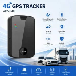 4G 2G Wireless GPS Tracker with 5000mAh Rechargeable Battery Magnetic Car Vehicle Asset Tracking Device
