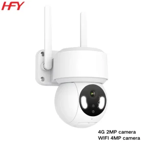 4G 2MP WIFI Smart Security Camera with Night Vision Motion Alert Plastic Material 30m Control Range for Home Property Protection