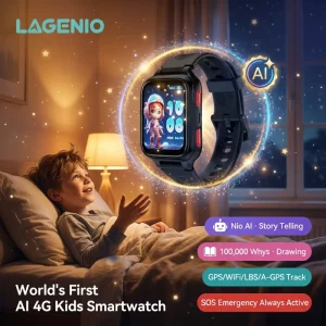 4G AI Kids Smart Watch GPS Tracking Voice Video Call SOS Emergency Button Waterproof IP68 Anti Lost Smart Watch for Kids