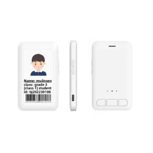 4G All Network Compatible Electronic Employee Badge Smart Campus Student Card GPS Tracker IP65 Waterproof SOS Alarm Baidu Maps