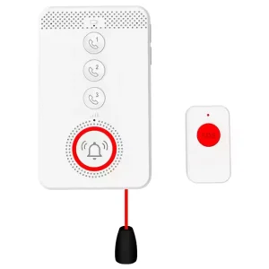 4G Elderly Emergency Call System SOS Panic Button Portable Medical Alert Panel with App Remote Control Durable Design