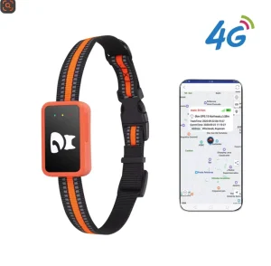 4G GPRS GPS Smart Pet Tracker with Geo fence Real Time Tracking Waterproof IP67 Over 20 Hours Battery Life for Dogs & Cats