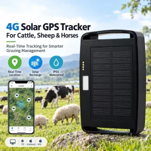 4G GPS Grazing Tracker Provides a Management Platform Waterproof Handheld Solar Cattle Sheep Horses Anti Lost Beidou GSM