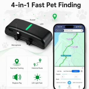 4G GPS Pet Tracker Real Time Location Geofence High Quality Device Dog Cat Finder Case Tag
