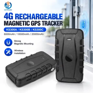 4G GPS Tracker for Car Truck Motorcycle Cargo Container Rechargeable Battery Strong Magnet Wireless Install Real Time Tracking