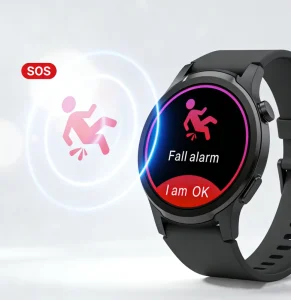 4G GPS Tracking Watch with Heart Rate Monitor SOS Calling GPS Location Function for Elderly Living at Home Outdoor Use