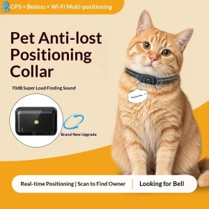 4G GPS Waterproof WiFi Pet Tracker for Long Standby Smart Dog and Cat Tracking