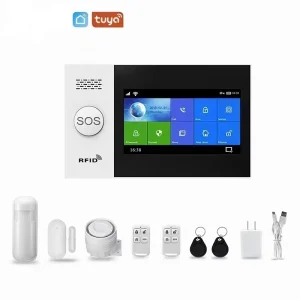 2G GSM GPRS Wi-Fi Battery Operated Security Alarm System PIR Sensor ABS Material XM Tuya Smart Life App Home Robust Burglar Kit