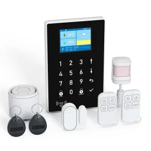 4G GSM WiFi Tuya Smart Home Security Fire & Home Alarm System Kit with 100-200m Detection Range Portable App Remote Control