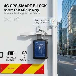 4G Heavy-Duty Smart Lock with 9 Real-Time Security Alerts Against Lock Rope Tampering