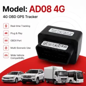 4G LTE OBD GPS Tracker for Cars and Commercial Vehicles with Real Time Tracking Geo Fence and Speed Alert Functions