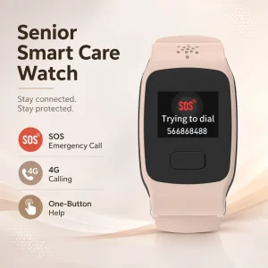 4G Roaming Elderly Locator Watch With SIM Card Android Operating System Healthcare SOS Emergency Call Fall Detection Smart Watch