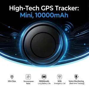 4G Smart Magnetic GPS Tracker Mini Real Time Tracking for Kids Pets Luggage Portable Rechargeable SIM Vehicle Personal Locator