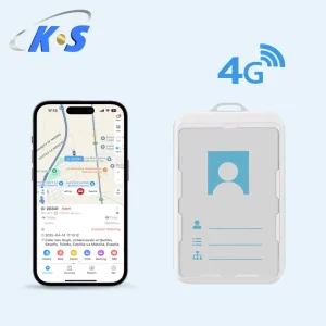 4G Smart Student ID Card GPS Tracker with Real-time Location, SOS Button, Two-way Call for Kids, Elderly, Employees Tracking