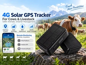 4G Solar Gps Tracker Rechargeable 9000mah Ip67 Waterproof Solar Power Charging Cow Sheep Car Gps Tracker for Farm
