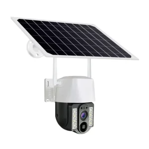4G Solar Powered PTZ IP WiFi Camera 1080P 4K CMOS Sensor 3MP 355 Wide Angle Waterproof Outdoor Security Camera Memory Card