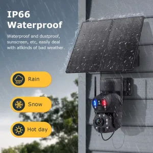 4G WIFI 36X Zoom Solar PTZ Camera ABS Dual Lens 20W 150M Laser IR CMOS Sensor 2K 24 7 Working Outdoor Mini Security Camera