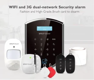 4G WIFI GSM Smart House Intruder Security Alarm System Gateway with Free Pir Motion Sensor