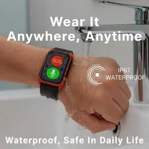 4G Waterproof SOS GPS Tracking Bracelet Health Monitoring Heart Rate Blood Pressure Check Gps tracker Watch for Elderly People