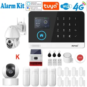 4G WiFi ABS Sound Home Alarm System Wireless Anti-Theft PIR Motion Detector Sensor 10m Detection Range Supports SOS