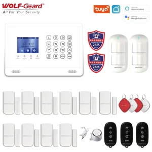 4G WiFi GSM GPRS ABS Home Intruder Security Alarm System with 10 20m Detection Range 2 Year Warranty