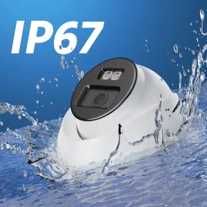 4K 12MP PoE IP Turret Security Camera AI Detection & Smart Dual Light & Microphone SD Card Slot 512GB Outdoor CCTV Camera