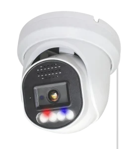 4K 8MP PoE Security IP Camera With Strobe Red & Blue Light and Audio Alarm, 2-Way Talk, AI Human Detection, Up to 512G SD, Metal