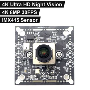 4K 8MP UVC USB Camera Module IMX415 Sensor with IR Cut Night Vision for Machine Vision AI Recognition and Smart Home Security