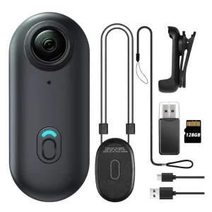4K Black Body Wearable Vlogging Cam Mini Small Action Camera Sport DV Magnetic Smart WIFI Pocket Camera