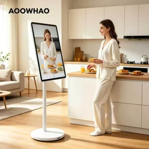 4K Capacitive Touch Mobile Smart Screen Rolling Smart Screen Android Smart Portable TV Digital Display with Living Room
