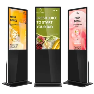 4K Digital Signage LCD Display Touch Screen Floor Stand Digital Advertising Kiosk Menu Board Digital Poster Fingerpost Cran Plat