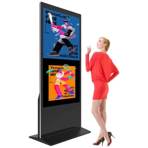 4K LCD Touch Screen 42 49 50 55 65 Inch Floor Standing China Media Player Digital Signage Display For Advertising