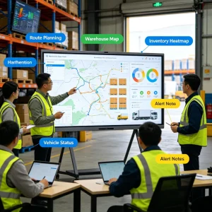 4K LED Dual System 20 Point Multi Touch Interactive Whiteboard 65 75 86 Inch OEM ODM Custom Size Smart Digital Board