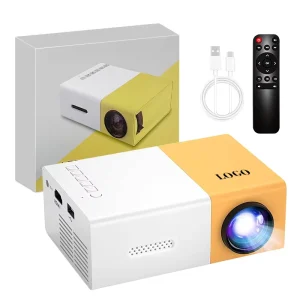 4K Portable Mini Projector Pocket Size Lightweight Portable Projector HDMI Input Smart Electric Video Projector for Home