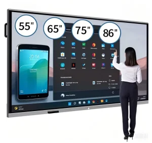 4K Resolution 55/65 Inch Smart Interactive Whiteboard With 40-Touch LCD For Teaching/Meeting
