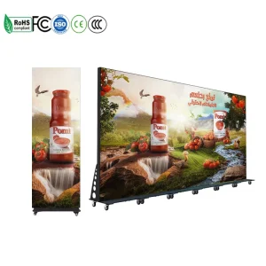4K Seamless Splicing 640x 1920mm Front Service HD Display Board P1.86 P2.5 GOB Stand Banner Indoor LED Poster Advertising