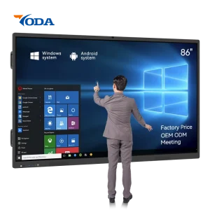 4K Smart Board 65 75 86 Inch Interactive Flat Panel Touch Screen Whiteboard with IWB Screen Share DMS Software