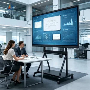 4K UHD Smart Conference Board Zero Bonding Touch Screen Interactive Whiteboard Intel Core I3 i5 i7 for Corporate Meetings