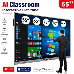 4K UHD Smart Interactive Whiteboard LCD Touch Screen Digital Display Panel Smart Board For Classroom Teaching And Education