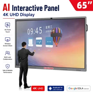 4K UHD Touch Panel Smart Whiteboard 55 65 75 86 Inch Interactive Flat Display for Training Room and Conference Hall