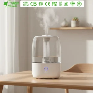 4L Black Top Fill Touch Control Cool Mist Ultrasonic Humidifier with KC and CE for Office Desk