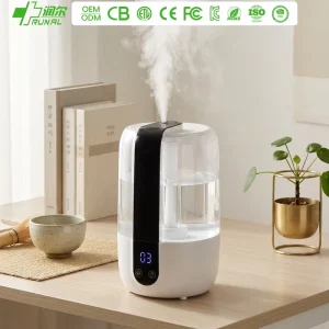 4L Desktop White Cool Mist Water Ultrasonic Air Humidifier With Colorful Led Light for Room