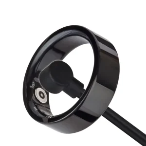 4MM Smart Ring Charging Cable Magnetic Attachment Ring Charger Data Cable Smart Ring 0.3M Black
